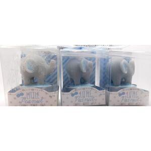 Little Peanut 2" Blue Elephant Candle Kate Aspen Set of 3 New